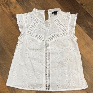 Sanctuary Ivory Eyelet Blouse